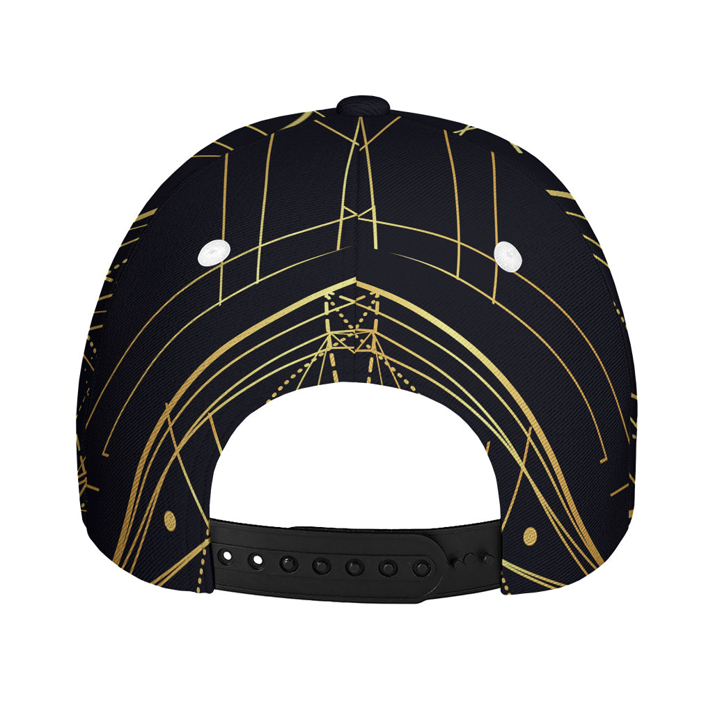 Geometric Pyramid Print Baseball Cap