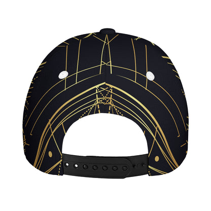 Geometric Pyramid Print Baseball Cap