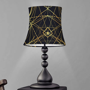 Geometric Pyramid Print Bell Lamp Shade