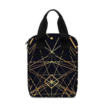 Geometric Pyramid Print Bible Tote Bag