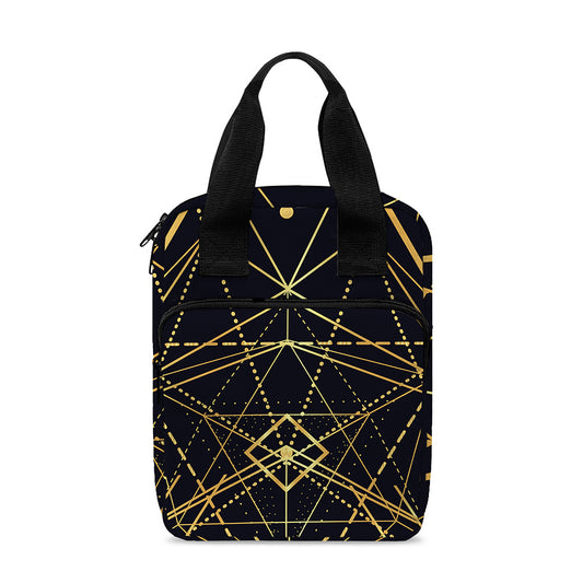 Geometric Pyramid Print Bible Tote Bag