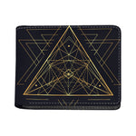 Geometric Pyramid Print Bifold Wallet