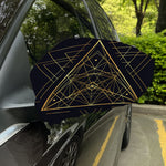 Geometric Pyramid Print Car Side Mirror Covers