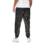 Geometric Pyramid Print Cotton Pants