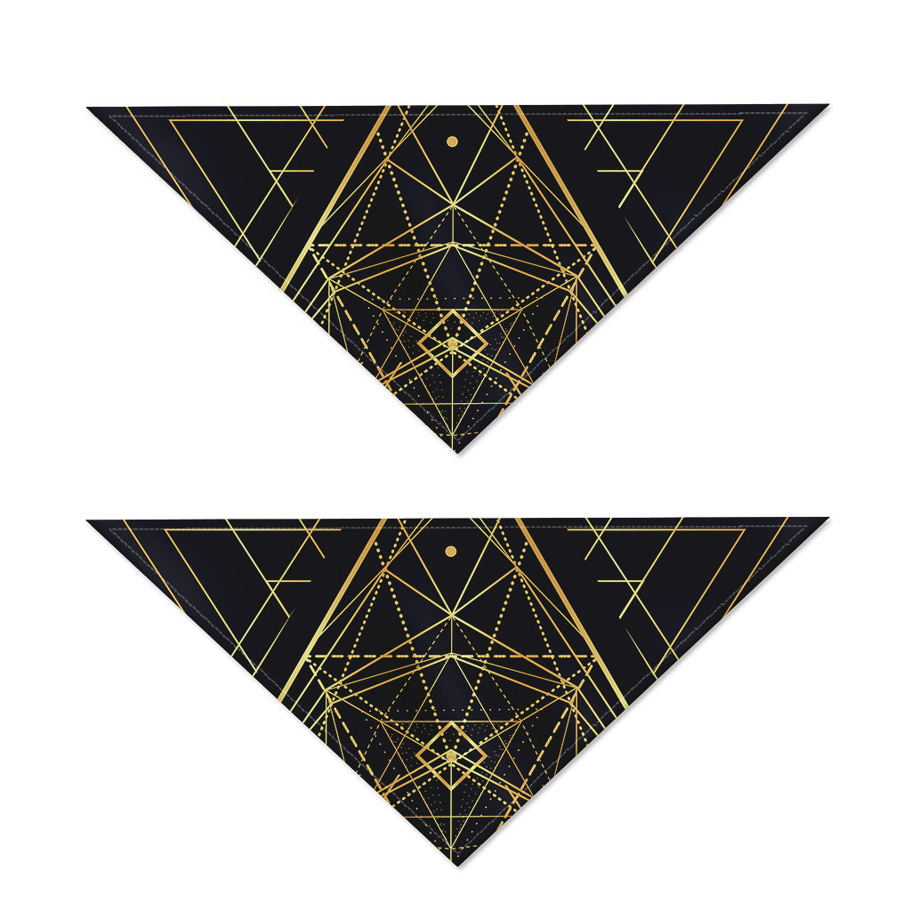 Geometric Pyramid Print Dog Bandana