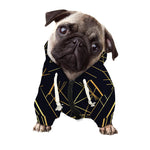 Geometric Pyramid Print Dog Zip Up Hoodie