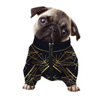 Geometric Pyramid Print Dog Zip Up Jacket