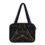 Geometric Pyramid Print Double Strap Bible Bag