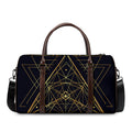 Geometric Pyramid Print Duffel Bag