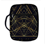 Geometric Pyramid Print Front Pocket Bible Bag