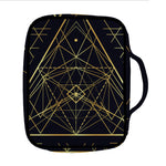 Geometric Pyramid Print Front Pocket Bible Bag