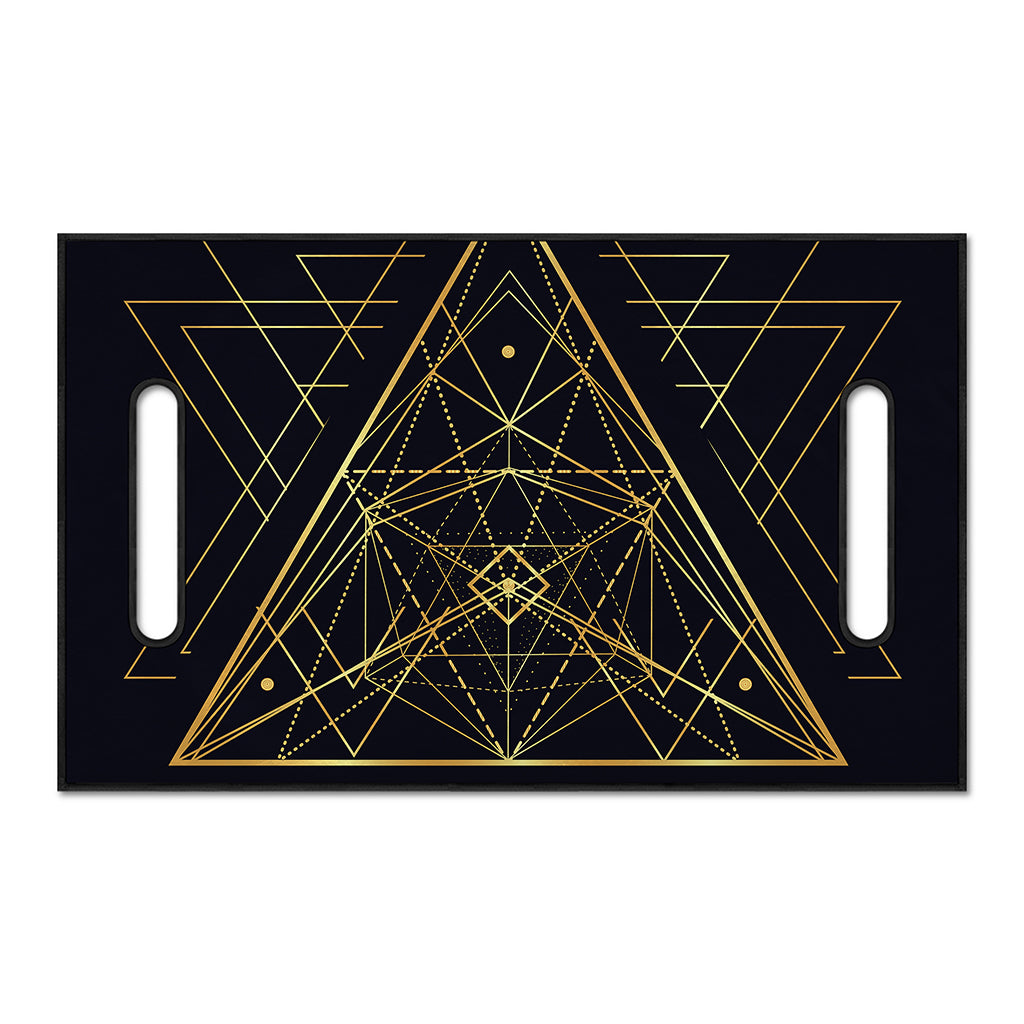 Geometric Pyramid Print Golf Cart Seat Cover