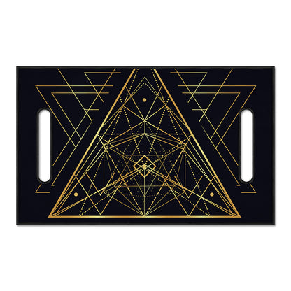 Geometric Pyramid Print Golf Cart Seat Cover