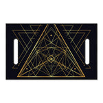 Geometric Pyramid Print Golf Cart Seat Cover