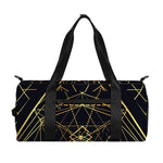 Geometric Pyramid Print Gym Bag