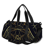 Geometric Pyramid Print Gym Bag