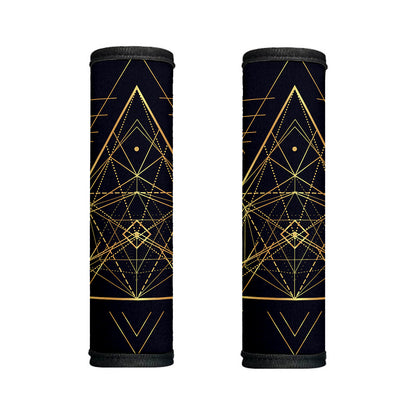 Geometric Pyramid Print Handle Covers