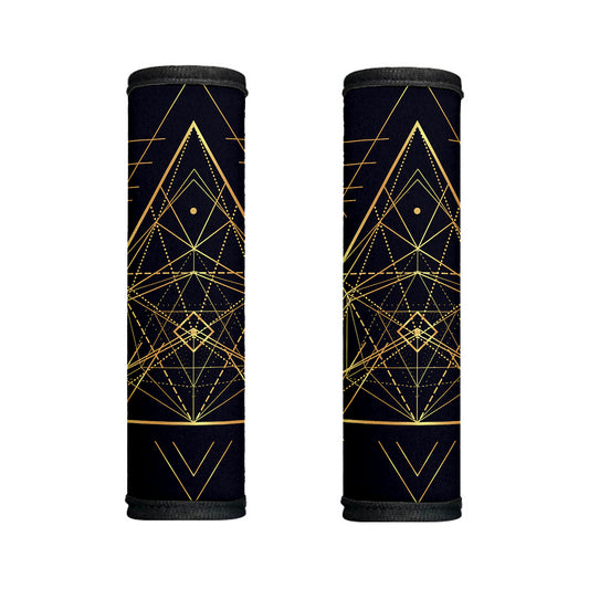 Geometric Pyramid Print Handle Covers