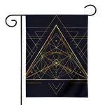 Geometric Pyramid Print House Flag