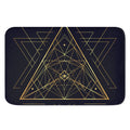Geometric Pyramid Print Indoor Door Mat