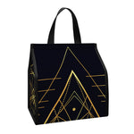 Geometric Pyramid Print Insulated Lunch Tote