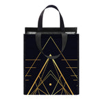 Geometric Pyramid Print Insulated Lunch Tote
