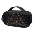 Geometric Pyramid Print Portable Cooler Travel Case