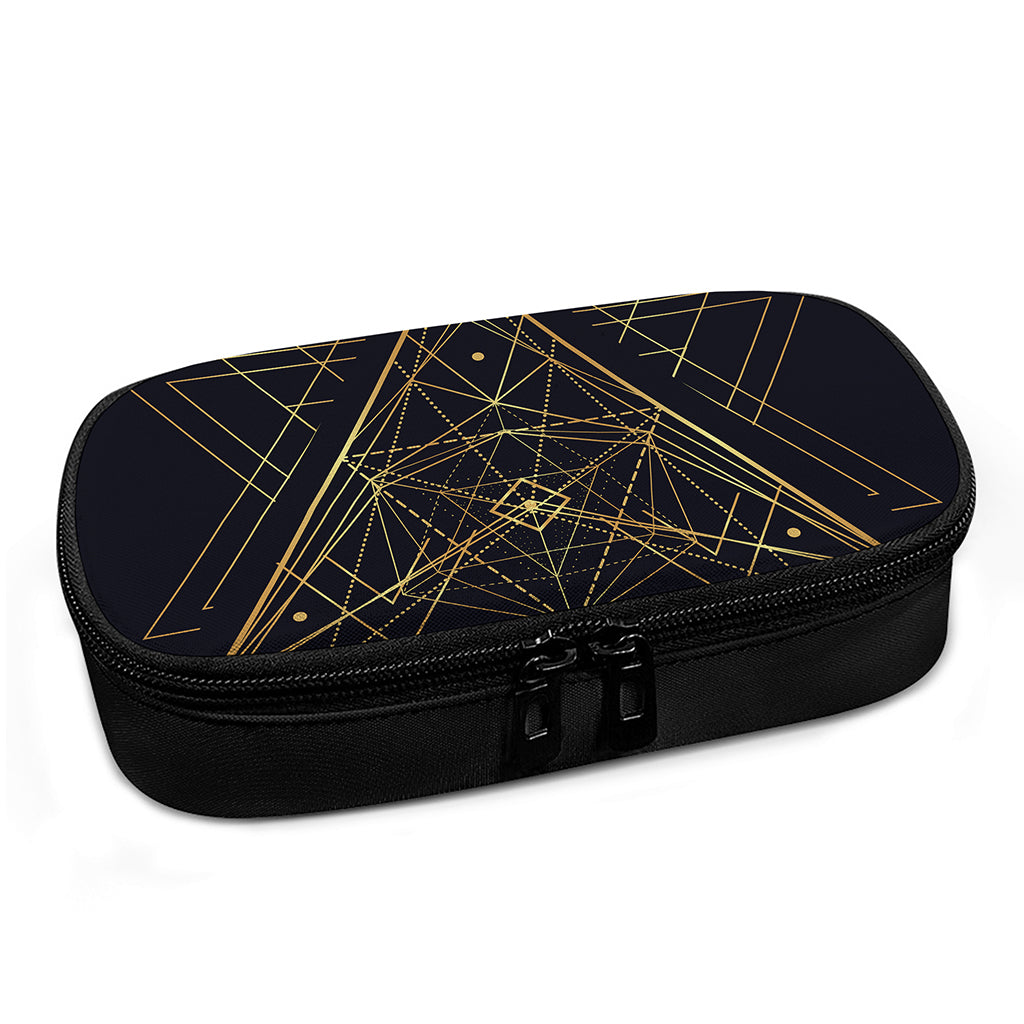 Geometric Pyramid Print Insulin Cooler Travel Case