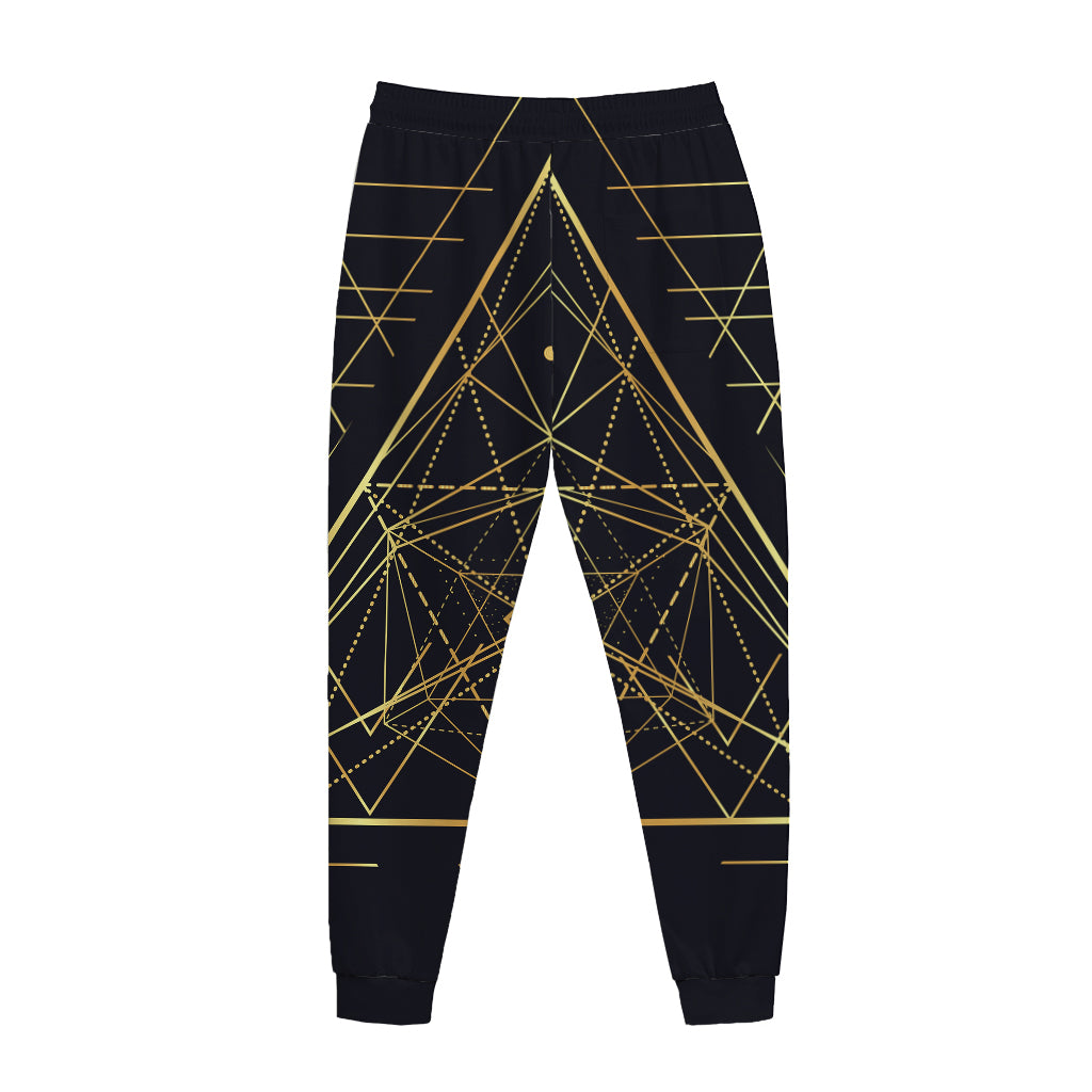 Geometric Pyramid Print Jogger Pants