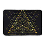 Geometric Pyramid Print Kitchen Mat