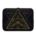 Geometric Pyramid Print Laptop Sleeve