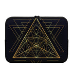 Geometric Pyramid Print Laptop Sleeve
