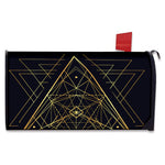Geometric Pyramid Print Mailbox Cover