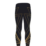 Geometric Pyramid Print Men's leggings