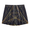 Geometric Pyramid Print Mesh Shorts