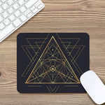 Geometric Pyramid Print Mouse Pad