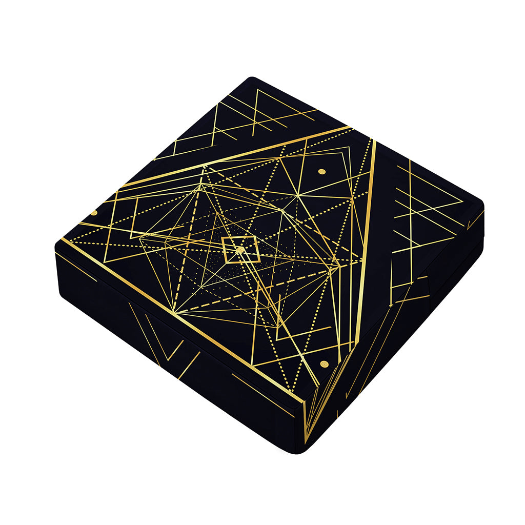 Geometric Pyramid Print Outdoor Seat Cushion Cover