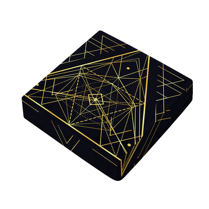 Geometric Pyramid Print Outdoor Seat Cushion Cover
