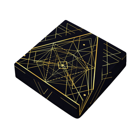 Geometric Pyramid Print Outdoor Seat Cushion Cover
