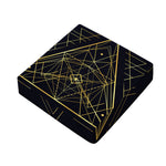 Geometric Pyramid Print Outdoor Seat Cushion Cover