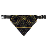 Geometric Pyramid Print Over The Collar Dog Bandana