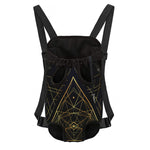 Geometric Pyramid Print Pet Carrier Backpack
