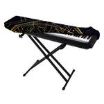 Geometric Pyramid Print Piano Keyboard Cover