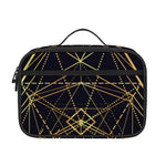 Geometric Pyramid Print Portable Lunch Bag