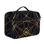 Geometric Pyramid Print Portable Lunch Bag