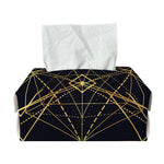 Geometric Pyramid Print Rectangle Tissue Box Cover