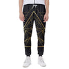 Geometric Pyramid Print Scuba Joggers