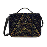 Geometric Pyramid Print Shoulder Strap Bible Bag