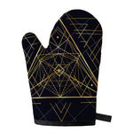 Geometric Pyramid Print Single Oven Mitt