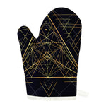 Geometric Pyramid Print Single Oven Mitt